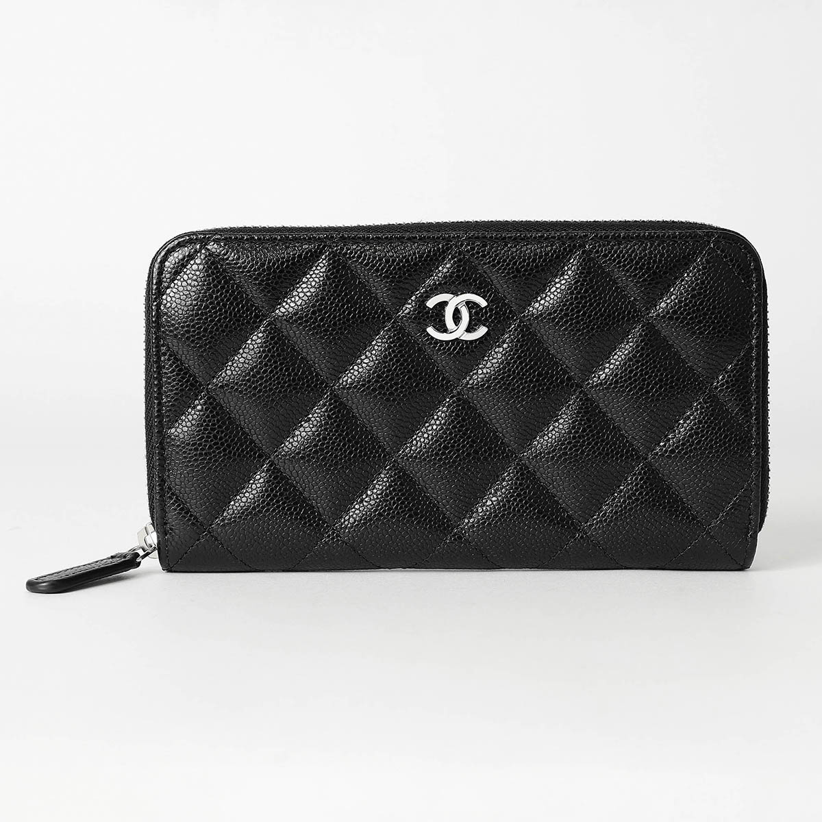 ✨美品✨CHANEL ブラック キルティングマトラッセ ラウンドファスナー