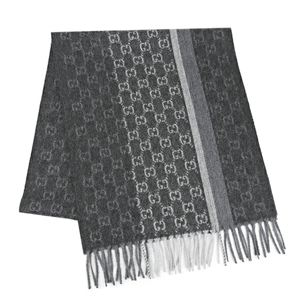 Gucci GGパターン マフラー 黒 赤 緑 Gucci GGパターン マフラー 黒 赤