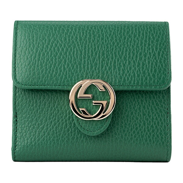 GUCCI グッチ 財布 二つ折り GUCCI 二つ折り財布 ブラック グリーン