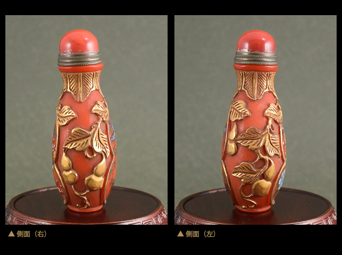 楽天市場】レッドとゴールドで表現されたシノワズリーの世界鼻煙壺