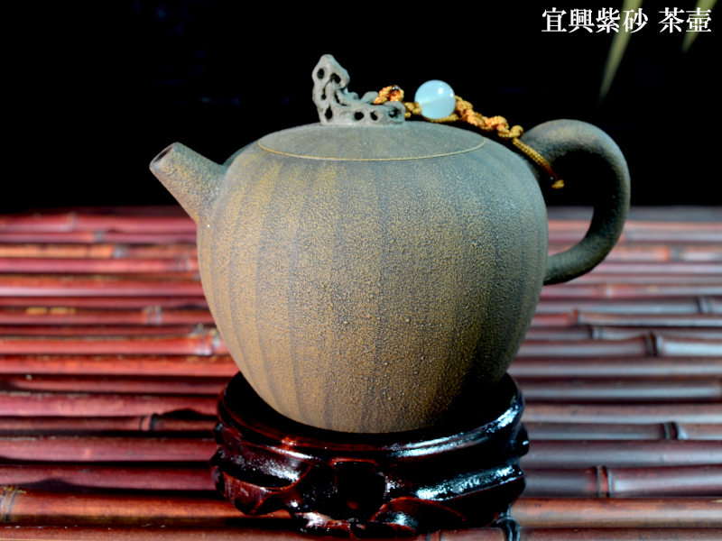 中国 染付 山水文 茶壷 茶心壷 時代箱付 V R5973 中国 染付 山水文 茶