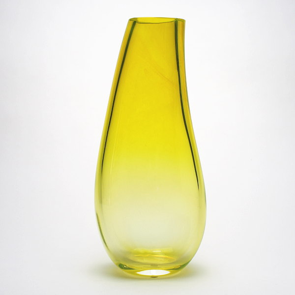 装飾的なガラス花瓶 緑と赤 ベネチアグラス 傷みはありません