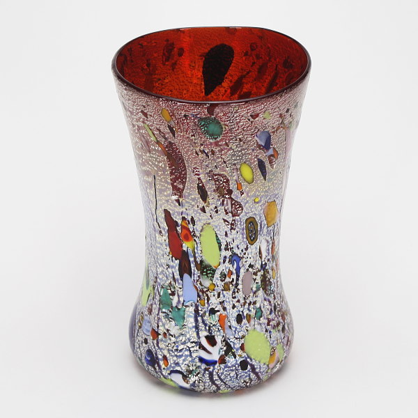 ○60s ヴェトレリア工房 ムラーノ風 大きい花瓶 高さ42cm 重さ1570g ○60s