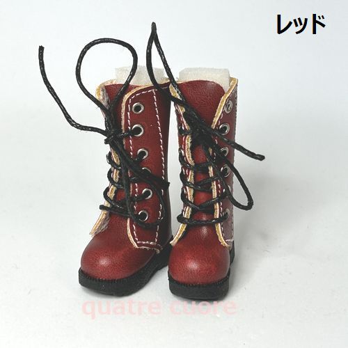 楽天市場】【複数ご購入でお値引中 】 合皮調 ドール用ブーツ 編み上げ