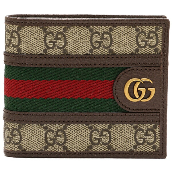 楽天市場】グッチ 三つ折り財布 オフィディア ブラウン メンズ GUCCI