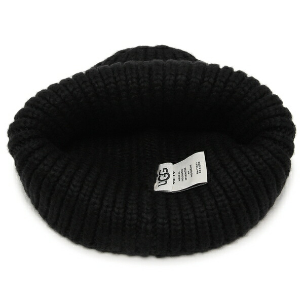 楽天市場】アグ 帽子 チャンキーリブビーニー ブラック メンズ