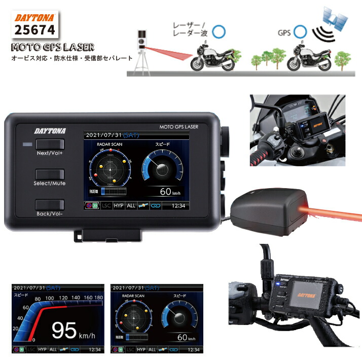 RIKI様DAYTONA MOTO GPS LASER オービス対応 RIKI様DAYTONA MOTO GPS