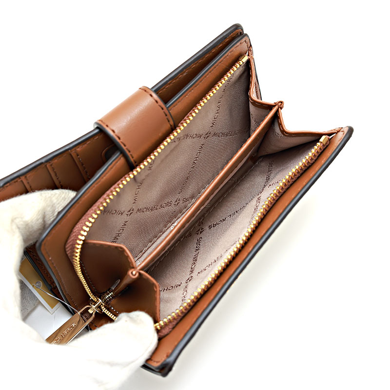 楽天市場】マイケルコース 二つ折り財布 レディース ブラウン ホワイト