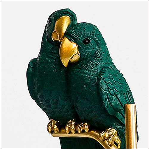 楽天市場】ギフト オウムのオブジェ トリ とり インコおしゃれ 鳥の