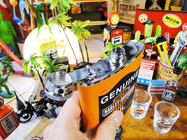 楽天市場】ハーレーダビッドソン オイル缶 フラスクセット アメリカン