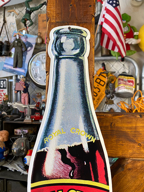 楽天市場】ロイヤルクラウンコーラ ドリンクボトル型ブリキ看板