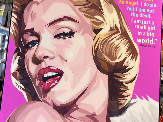 楽天市場】デカサイズ Lサイズ 51cm マリリン・モンロー ポップアート