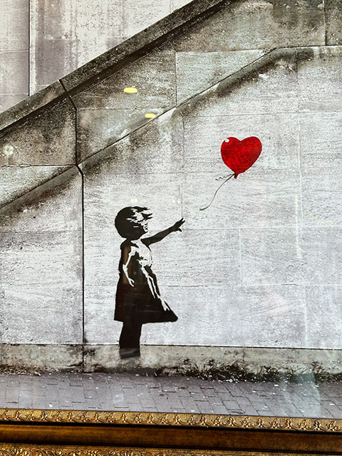 バンクシー細断された少女と風船 Banksy 【 バンクシー 】レプリカ