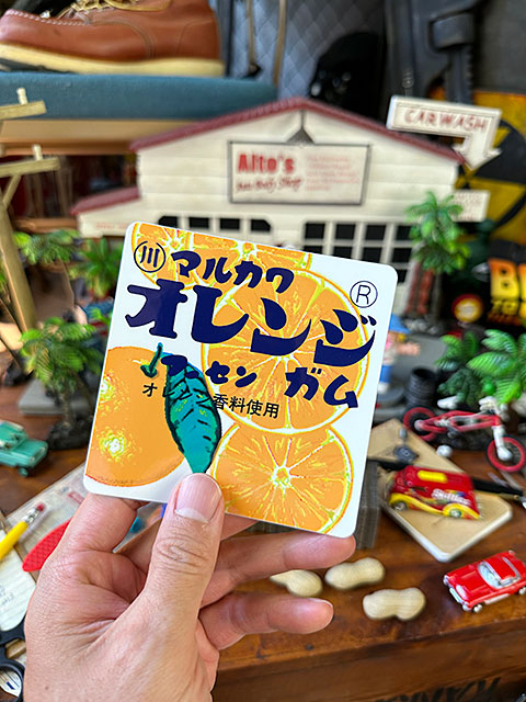 楽天市場】昭和レトロ 駄菓子 ステッカー マルカワ オレンジ