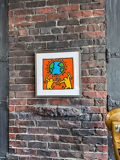 楽天市場】キース・ヘリング アートフレーム （Untitled,world） 木製