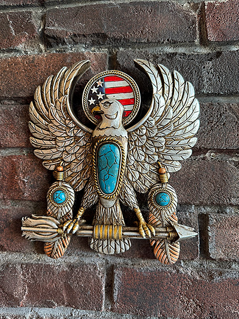 楽天市場】シルバー イーグル ウォールオブジェ 壁飾り ウエスタン