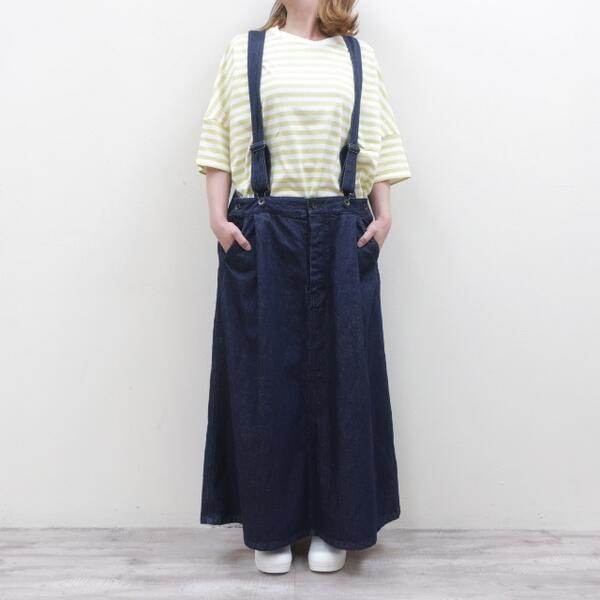 楽天市場】Veritecoeur デニムJPスカート (デニムジャンパースカート