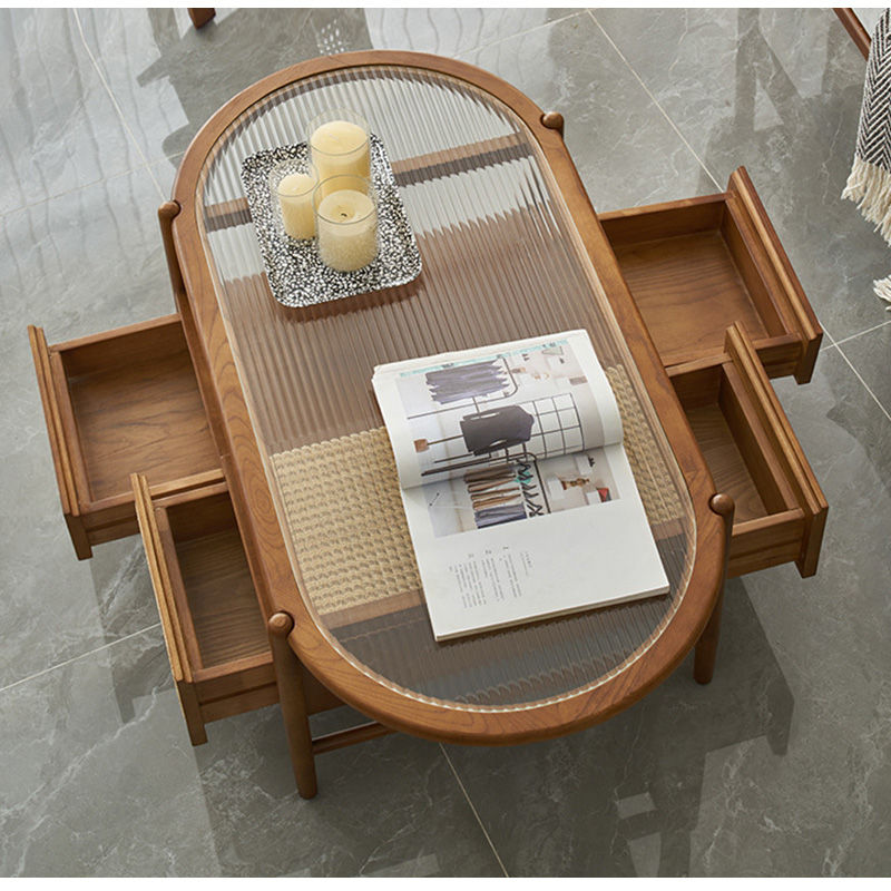 楽天市場】【5年保証】ローテーブル ガラス テーブル 木製 センター