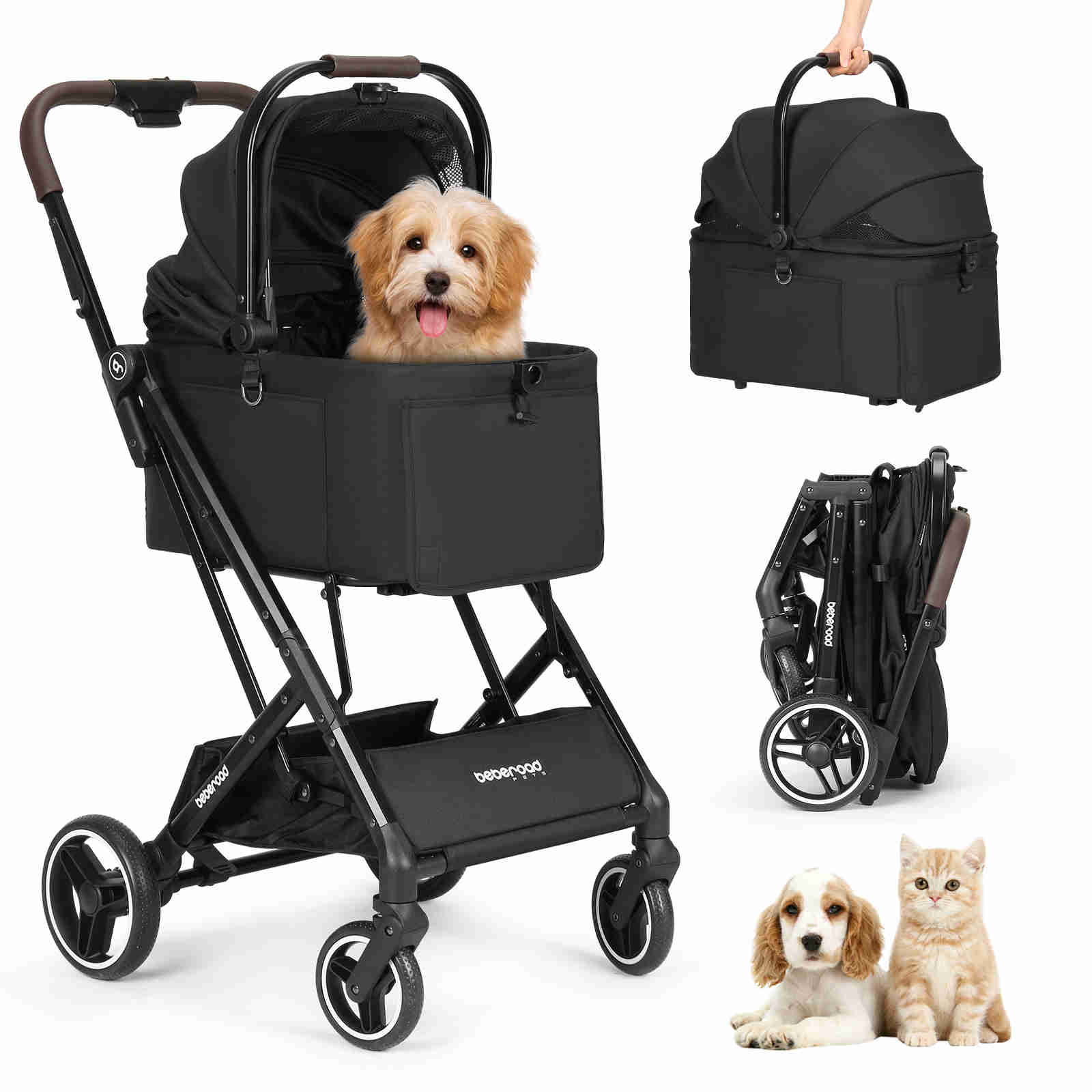 楽天市場】BEBEROAD PETS X2 ペットカート 猫 カート小型犬 バギー
