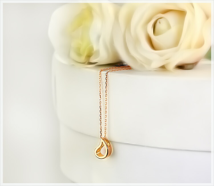 楽天市場】K18PGペンダントトップ Goddess' tears (18金 18k ピンク