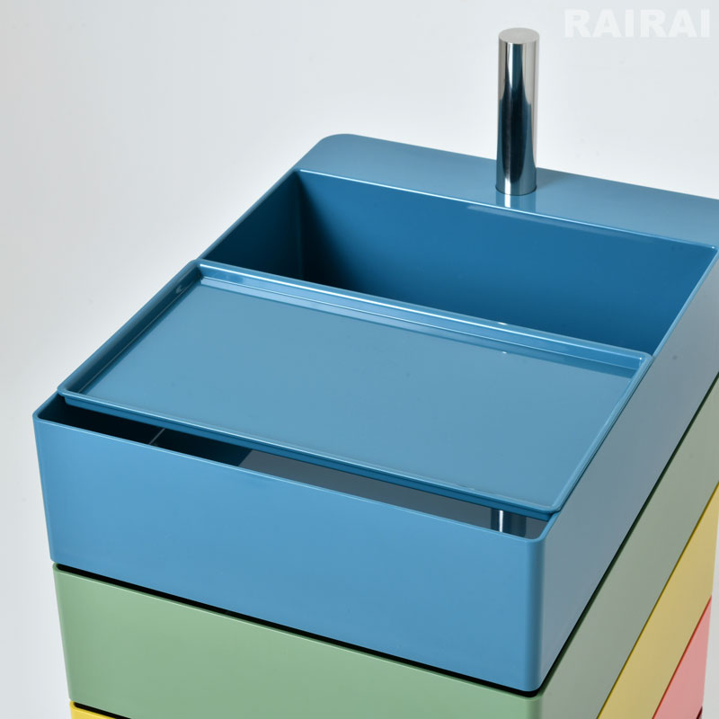 楽天市場】【限定カラー】 マジス 360°コンテナー 5段 引き出し収納