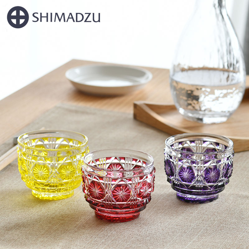 薩摩切子 ピンクカット ガラス デキャンタ デカンタ 徳利 薩摩切子