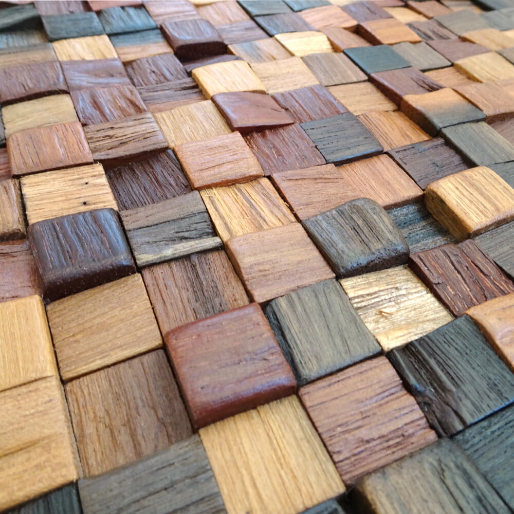 中古】 アンティークタイルアート 木製額装品 ヴィンテージ ヨーロッパ