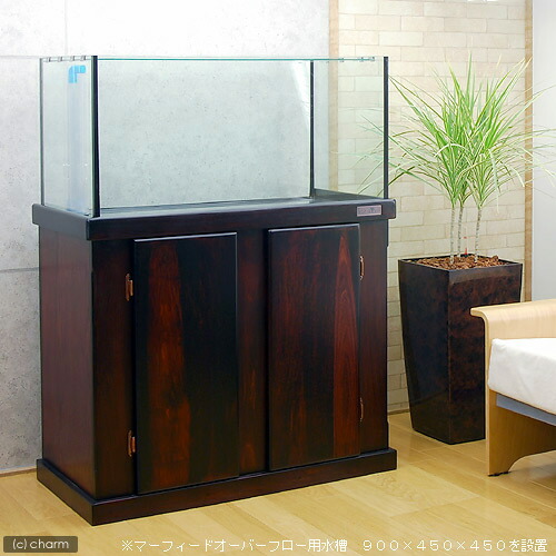 楽天市場】メーカー直送 （組立済）水槽台 ウッドキャビ ダーク