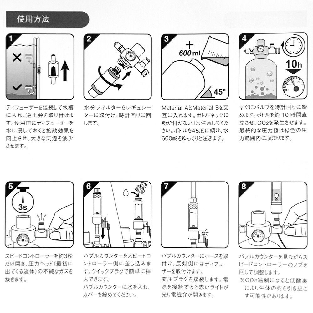 楽天市場】AGW アクアプランツ CO2ジェネレーターシステム 化学