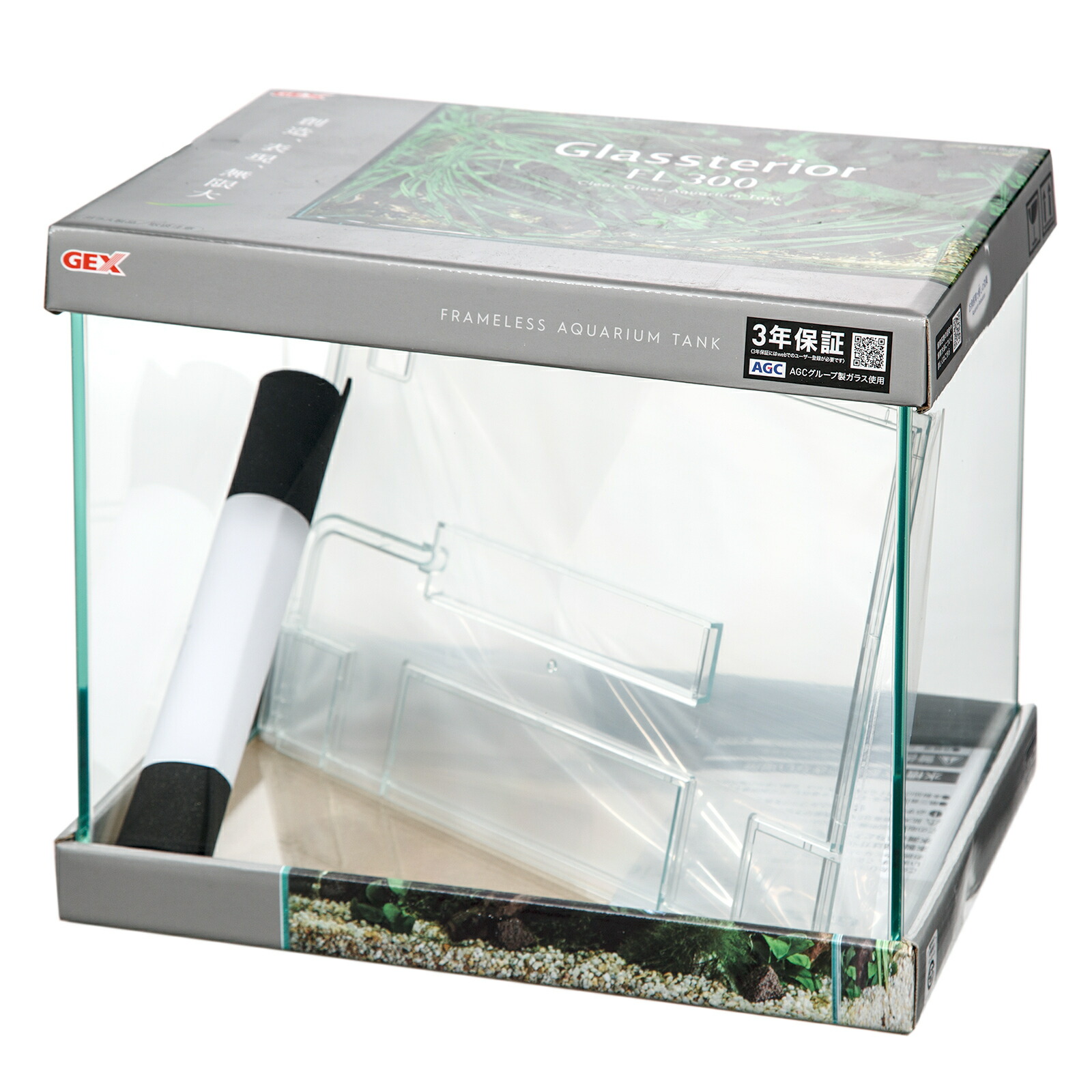 楽天市場】GEX グラステリアFL300 ガラス水槽 30×20