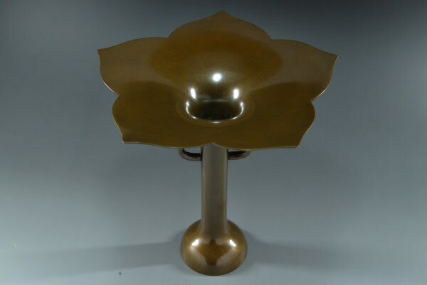 楽天市場】唐銅桔梗口花入 : 茶道具商 左座園