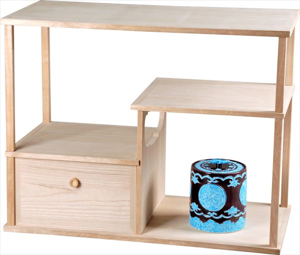 母」 利休好 袋棚 志野棚 利休袋棚 組立式 木箱 （902③） 通販販売