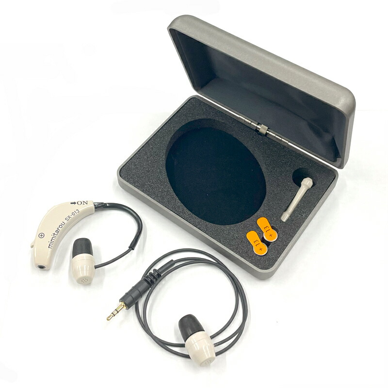 みみ太郎 SX-013 ネイビーブルー 耳掛け式ステレオ集音器 【公式通販】