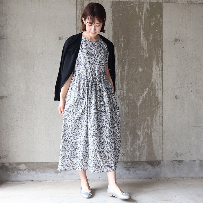 楽天市場】リバティ ワンピース Vデザイン フレンチスリーブ