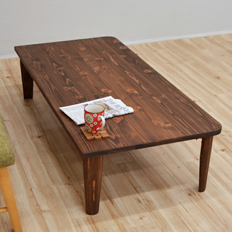 楽天市場】受注生産品 座卓 折りたたみ 壁付け テーブル hinoki135kaku