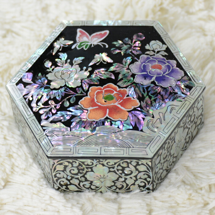 楽天市場】韓国 螺鈿（収納ボックス・ケース｜ジュエリー