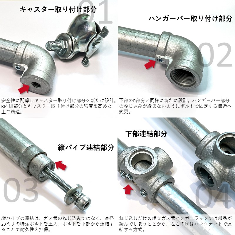 楽天市場】ガス管ハンガーラック ブラック 頑丈 幅93cm 耐荷重80kg