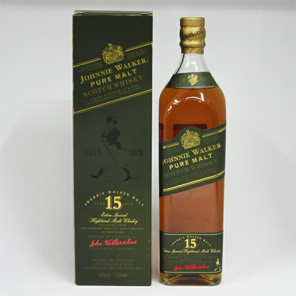 楽天市場】【レトロ：ピュアモルト表記】ジョニーウォーカー15年