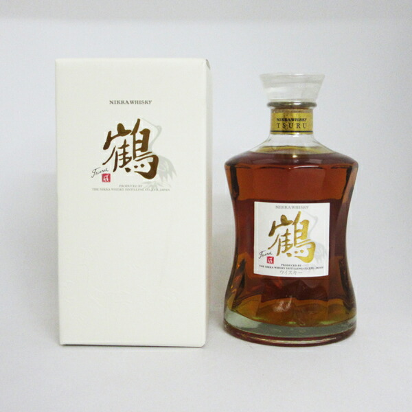 楽天市場】【レトロ：ゴールド文字】ニッカウヰスキー 鶴 透明瓶 43度