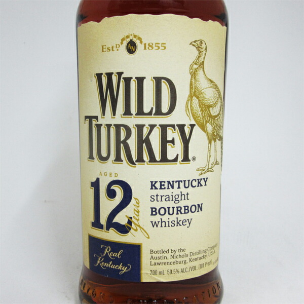 ワイルドターキー12年旧ラベル50.5度750ml