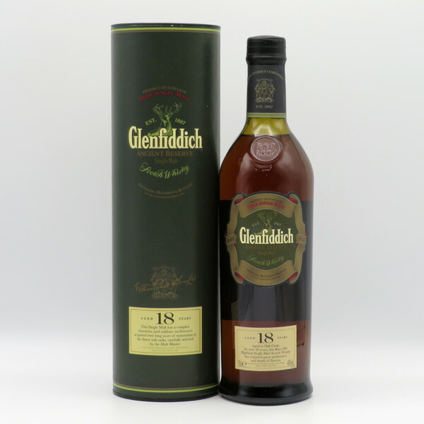楽天市場】【レトロ】グレンフィディック18年 エンシェントリザーブ 43