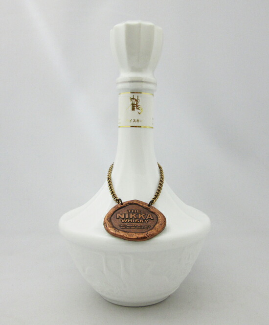 楽天市場】【レトロ：17年表記なし】ニッカ 鶴 白陶器 43度 750ml （箱