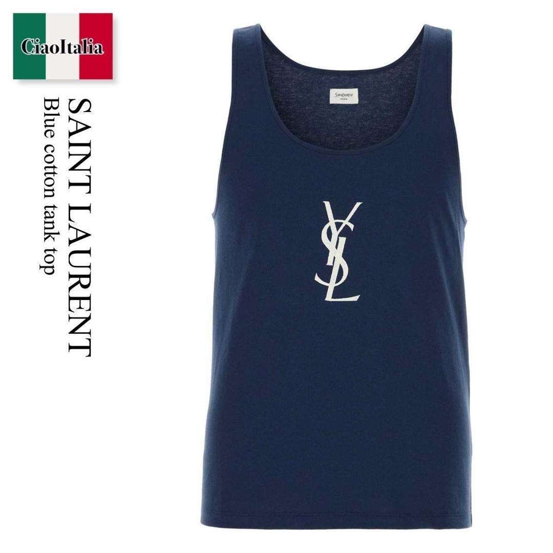 YVES SAINT LAURENT メンズ ノースリーブトップ Saint Laurent ロゴ