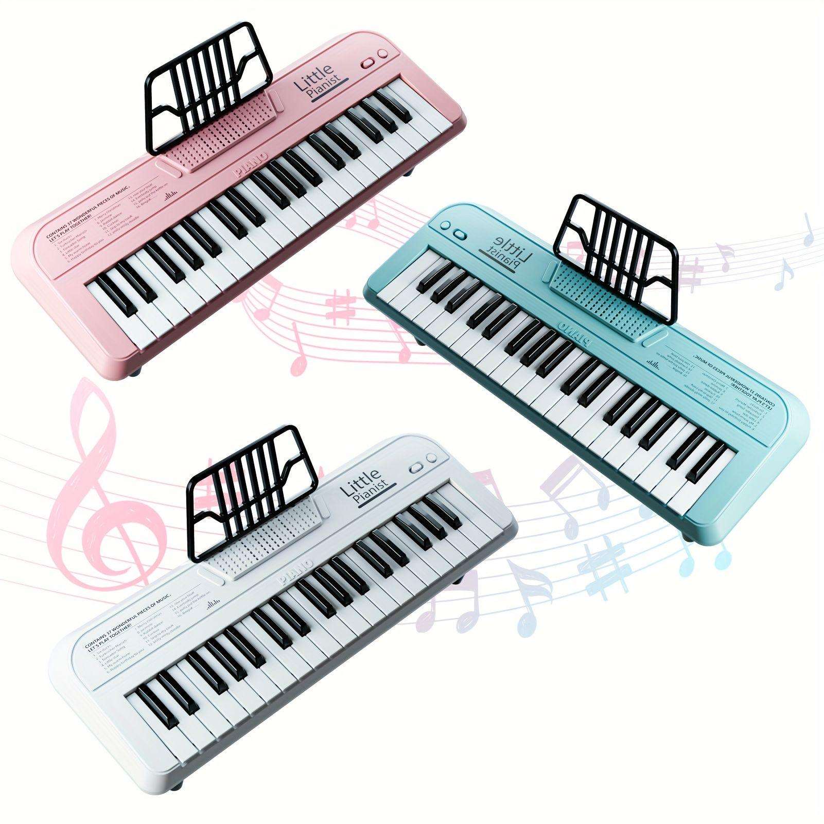 楽天市場】子供用ピアノキーボード、37 キーのピンク色の持ち運び可能