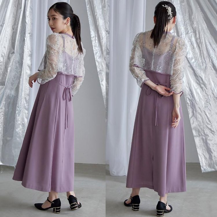 楽天市場】パーティードレス ボレロ セット 結婚式 成人式 ワンピース