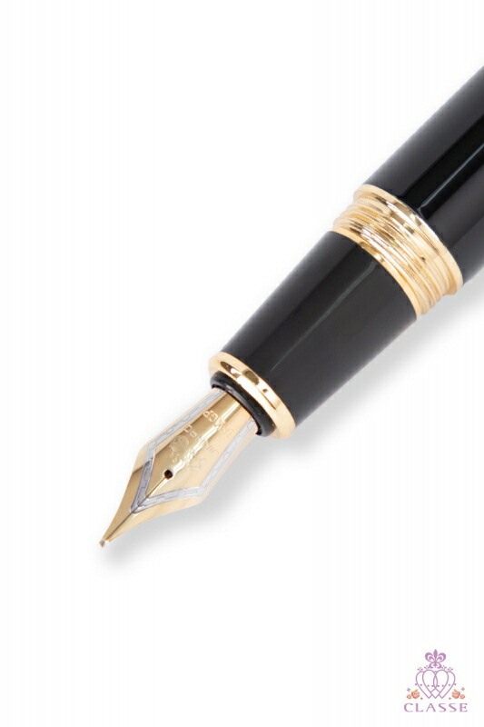 楽天市場】【送料無料】クラッセ CLASSE 万年筆 黒×金 : CLASSE