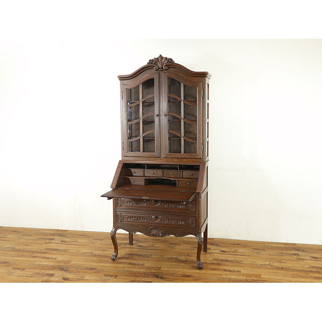 楽天市場】輸入家具 アンティーク ブックビューロー アンティーク