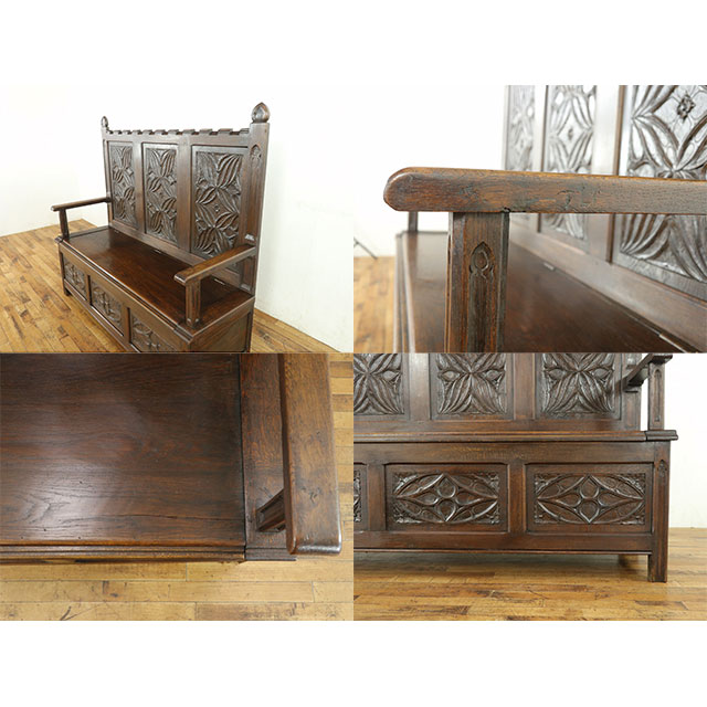 楽天市場】アンティーク ベンチ アンティーク 家具 モンクスベンチ