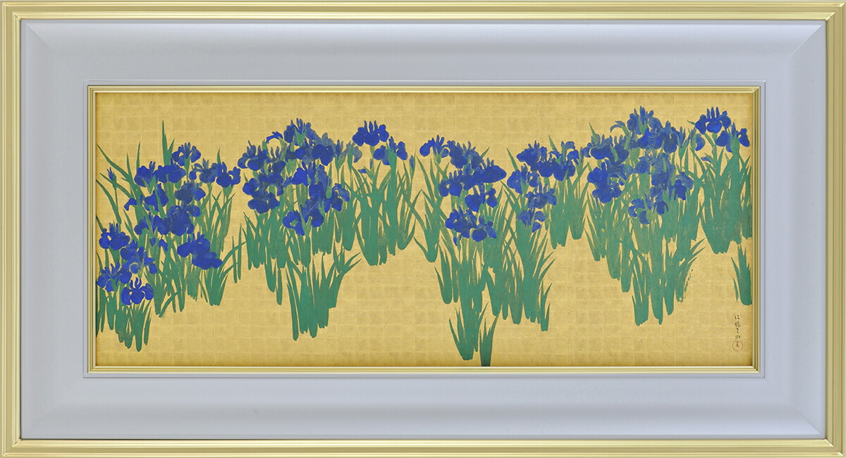 楽天市場】尾形光琳 燕子花図（右隻・左隻セット）複製画 巧藝画 大塚