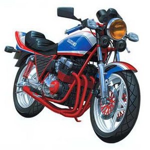 楽天市場】[新品]1/12 峠の神様 ( カスタムバイク ) No.3 GSX400F 青島